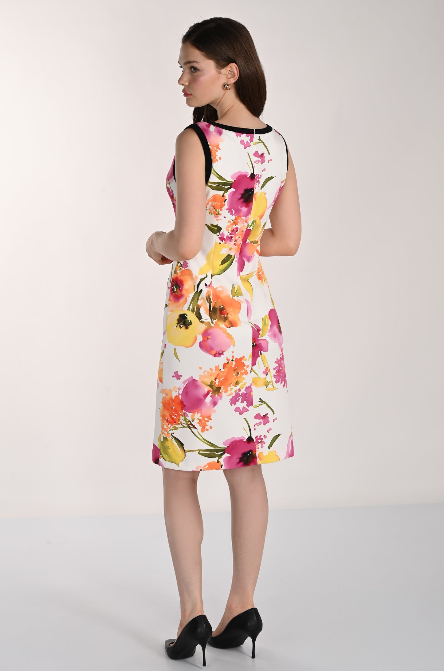 Frank Lyman Dress 261358 Off White/Pink