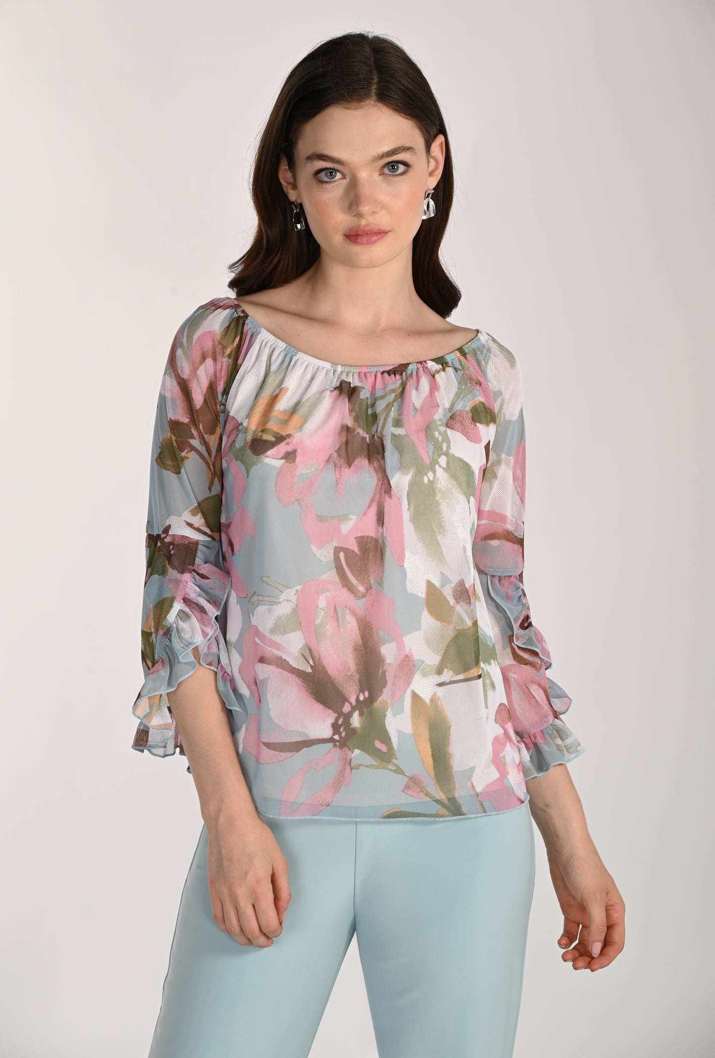 Frank Lyman Top 261361 Seafoam/Pink