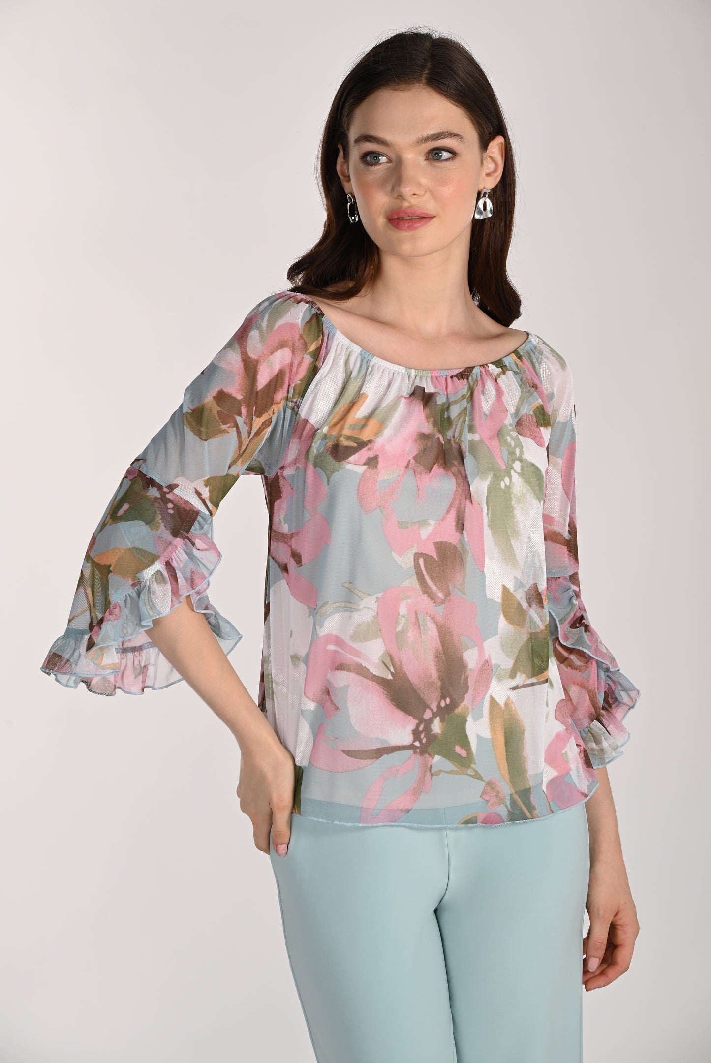 Frank Lyman Top 261361 Seafoam/Pink