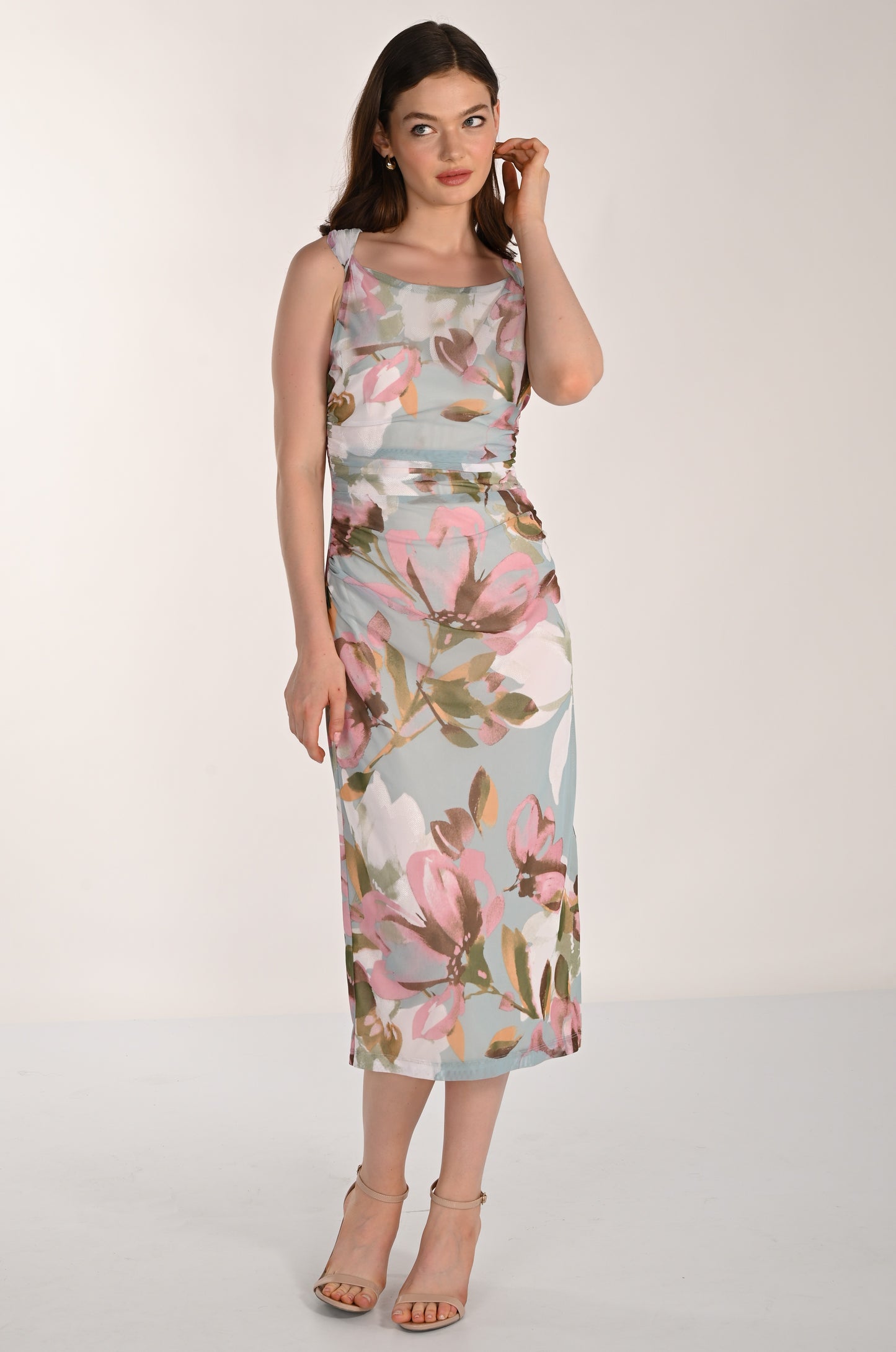 Frank Lyman Dress 261362 Seafoam/Pink