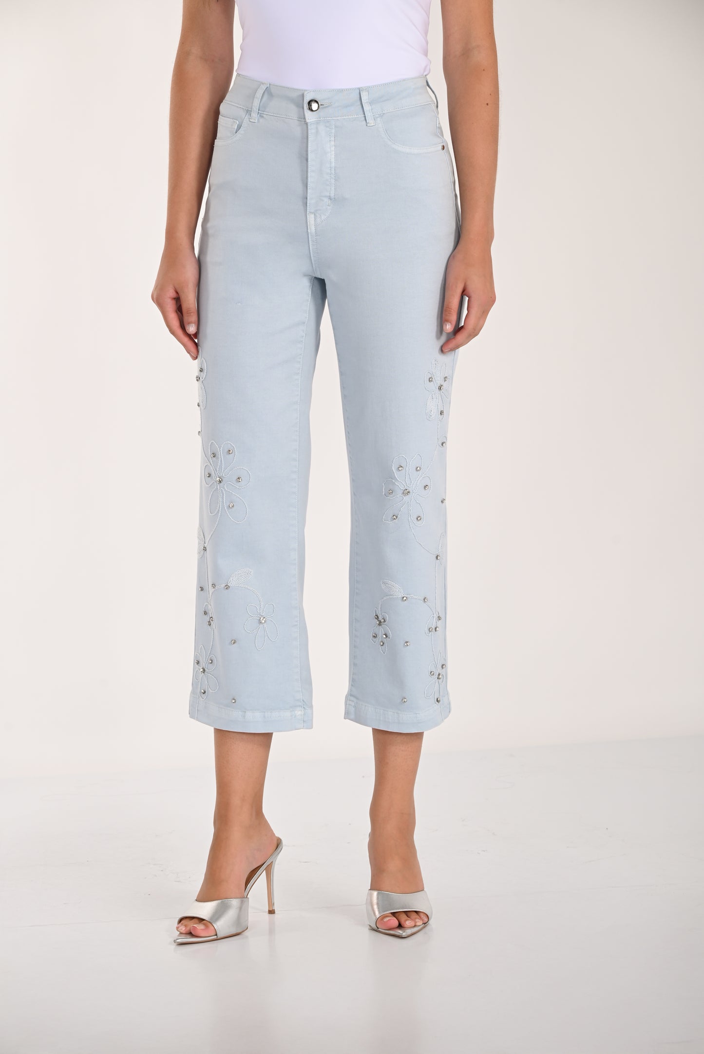 Frank Lyman Denim Pant 261613 Light Blue