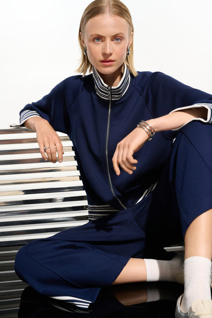 Joseph Ribkoff Jacket 261617 Indigo/Vanilla