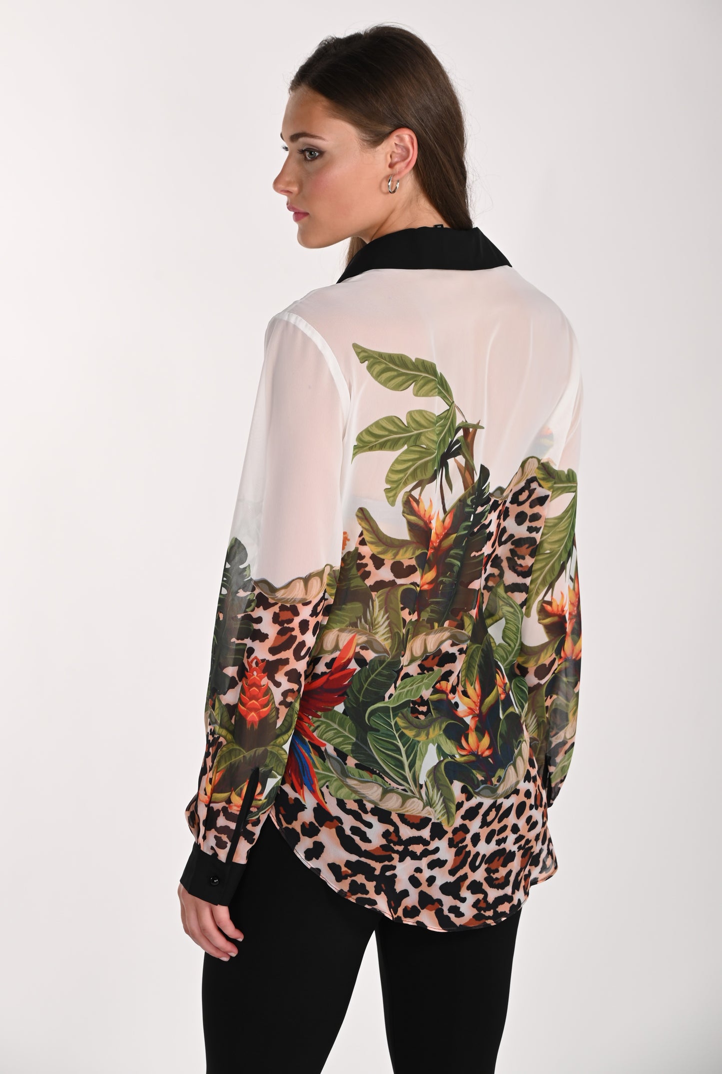 Frank Lyman Blouse 261617 White/Green