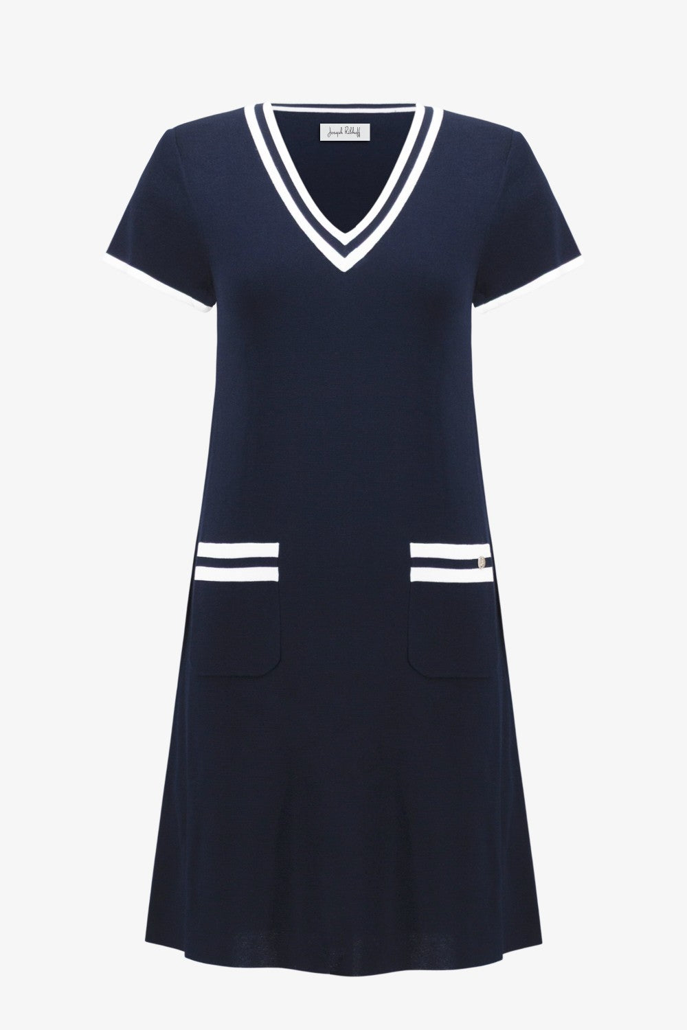 Joseph Ribkoff Dress 261648 Indigo/Vanilla