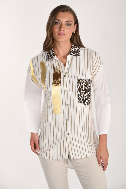 Frank Lyman Blouse 261653 Off White/Coconut