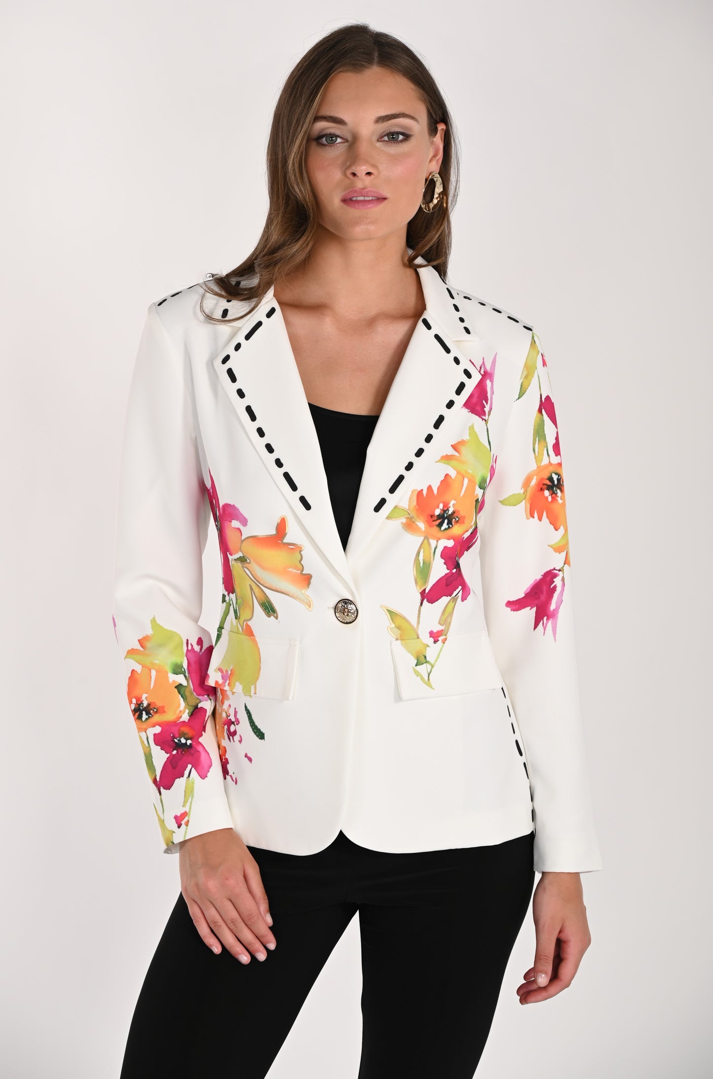 Frank Lyman Blazer 261655 Off White/Pink