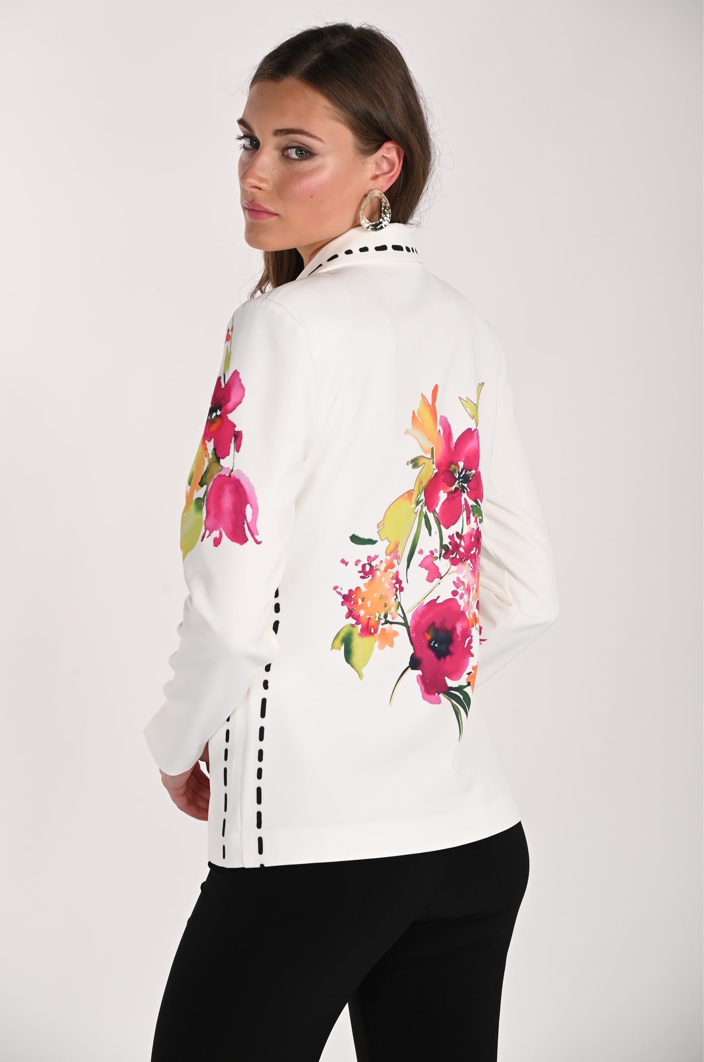 Frank Lyman Blazer 261655 Off White/Pink