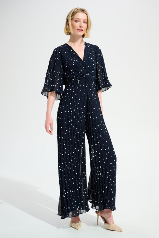 Joseph Ribkoff Jumpsuit 261756 Midnight Blue/Vanilla