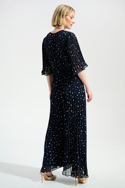 Joseph Ribkoff Jumpsuit 261756 Midnight Blue/Vanilla