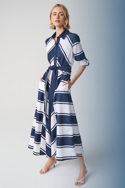 Joseph Ribkoff Dress 261936 Navy/White