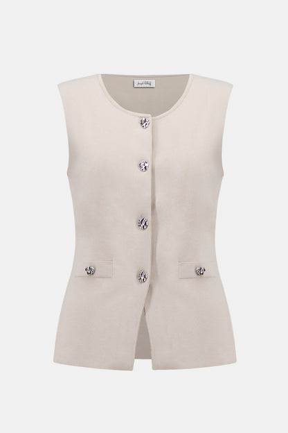 Joseph Ribkoff Vest 261938 Moonstone