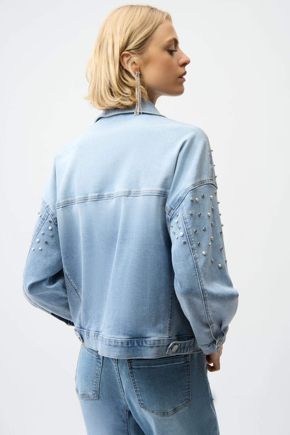 Joseph Ribkoff Denim Jacket 261946 Light-Blue