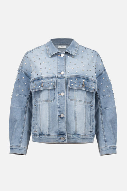 Joseph Ribkoff Denim Jacket 261946 Light-Blue
