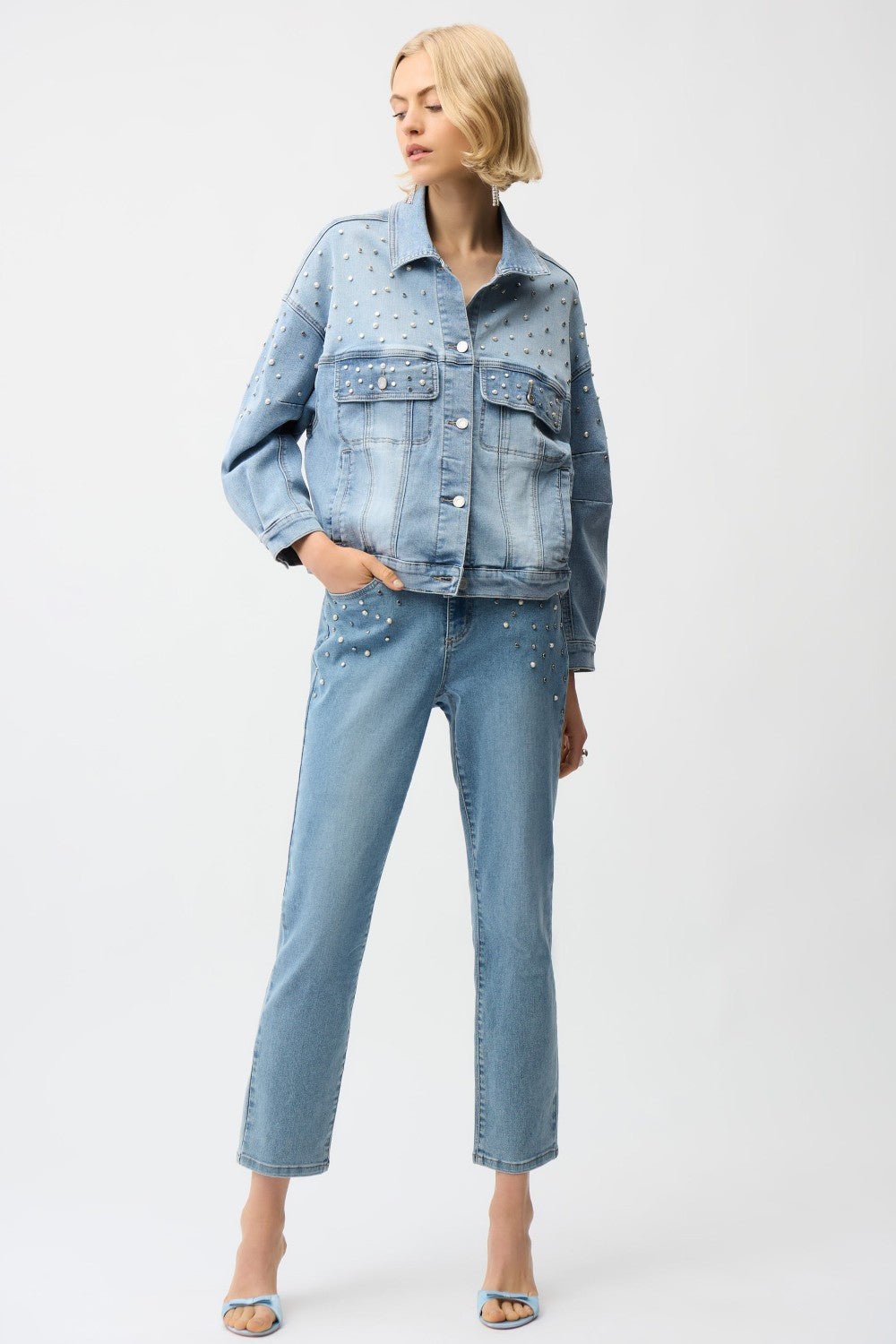 Joseph Ribkoff Jeans Pant 261947 Light Blue