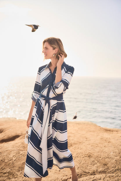 Joseph Ribkoff Dress 261936 Navy/White