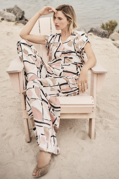 Joseph Ribkoff Pant 261198 Vanille/Mehrfarbig