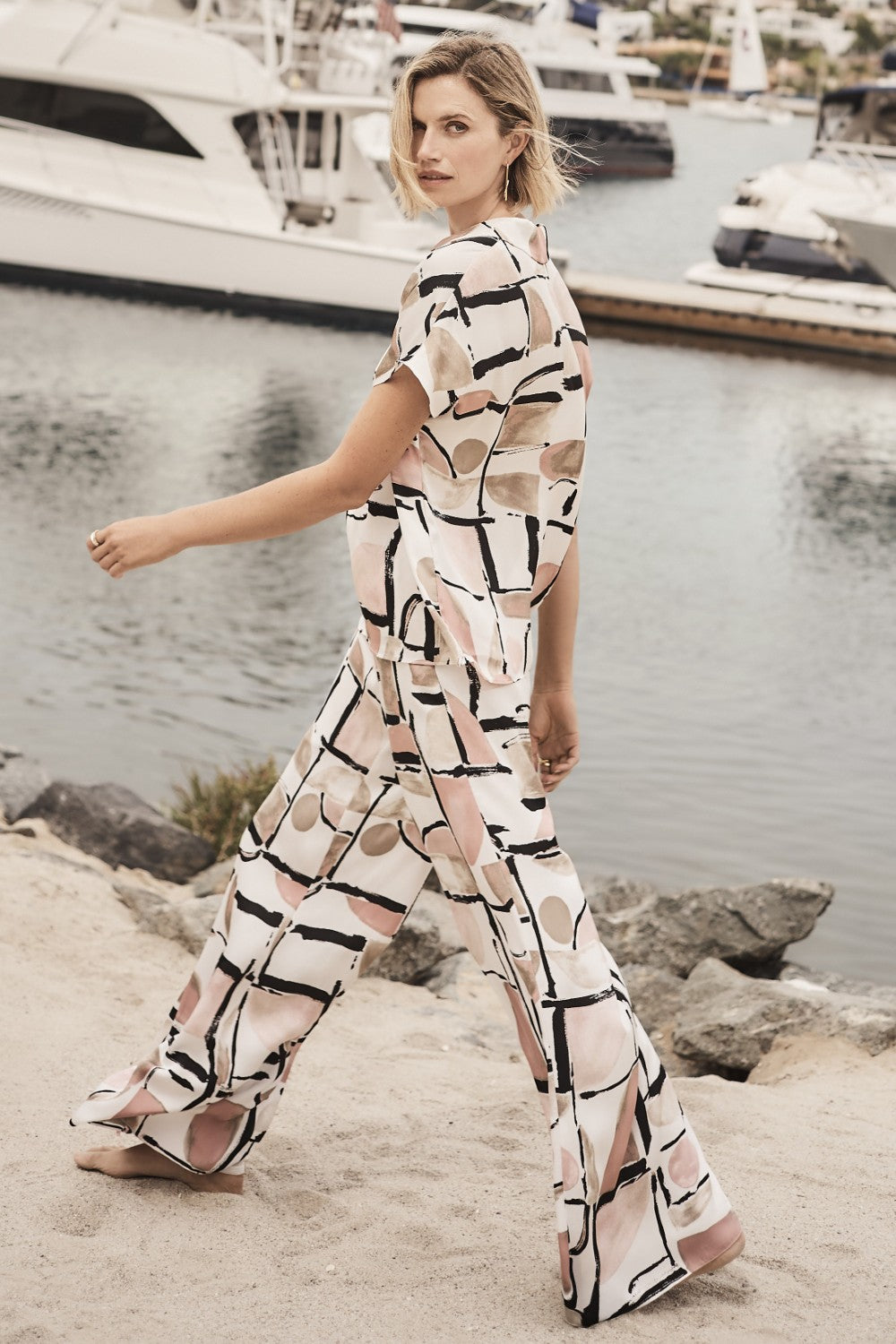 Joseph Ribkoff Pant 261198 Vanille/Mehrfarbig