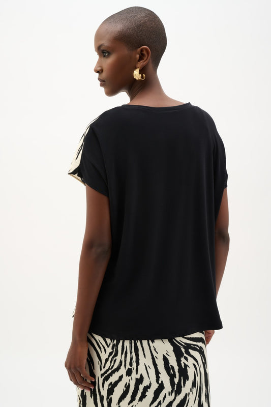 Joseph Ribkoff Top 262049 Beige/Black