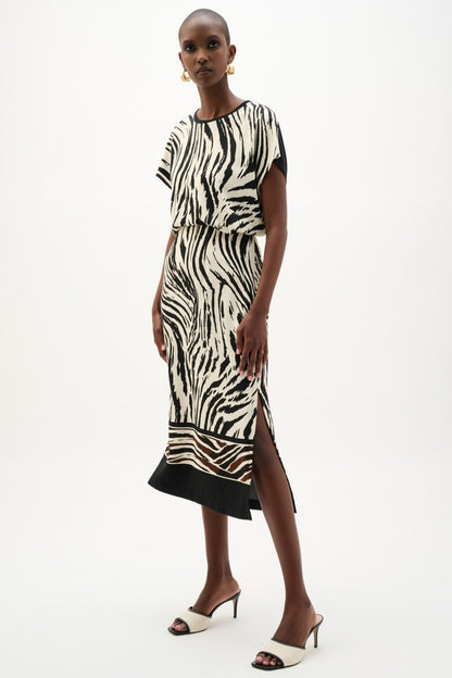 Jospeh Ribkoff Skirt 262050 Beige/Multi