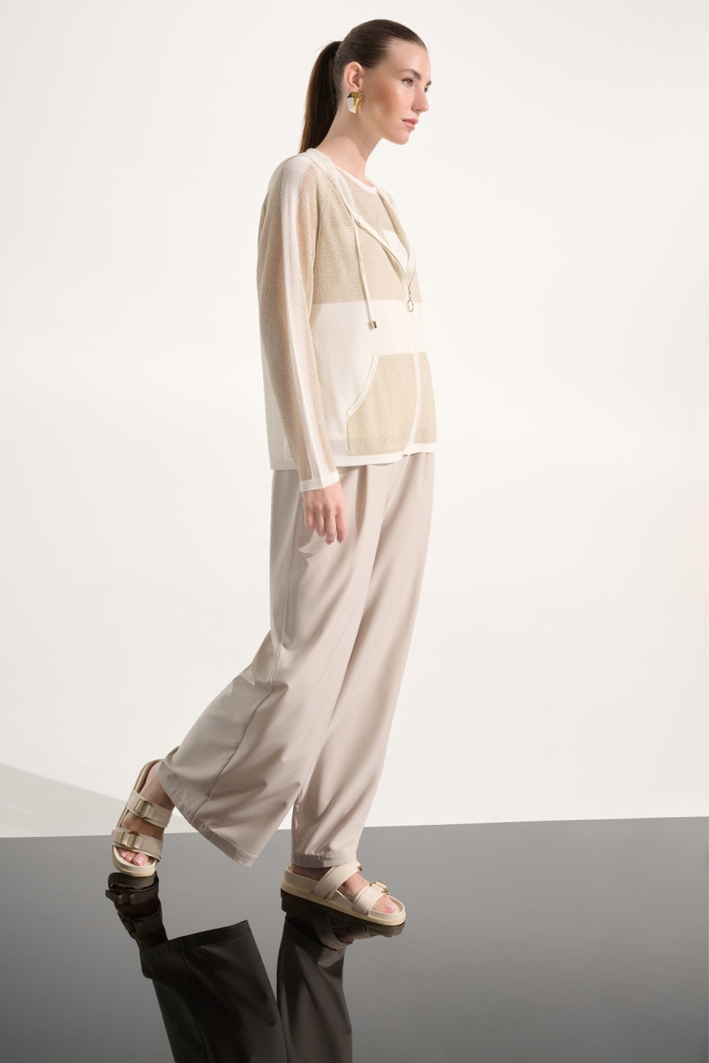 Joseph Ribkoff Jacket 262613 Vanilla/Gold