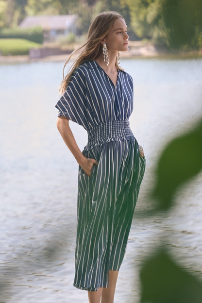 Joseph Ribkoff Kleid 262912 Blau/Weiß