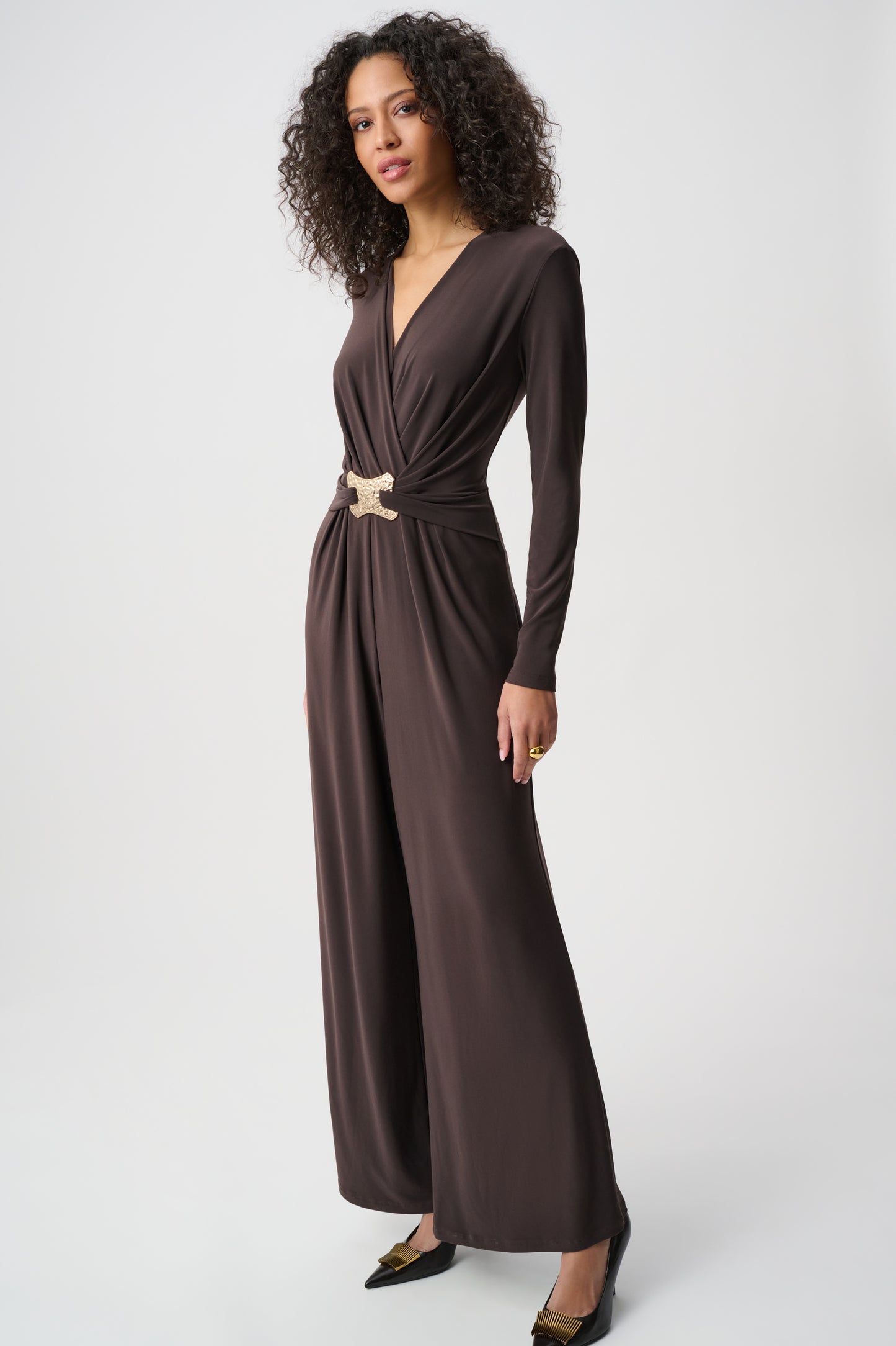 Joseph Ribkoff Jumpsuit 263005 Mocha