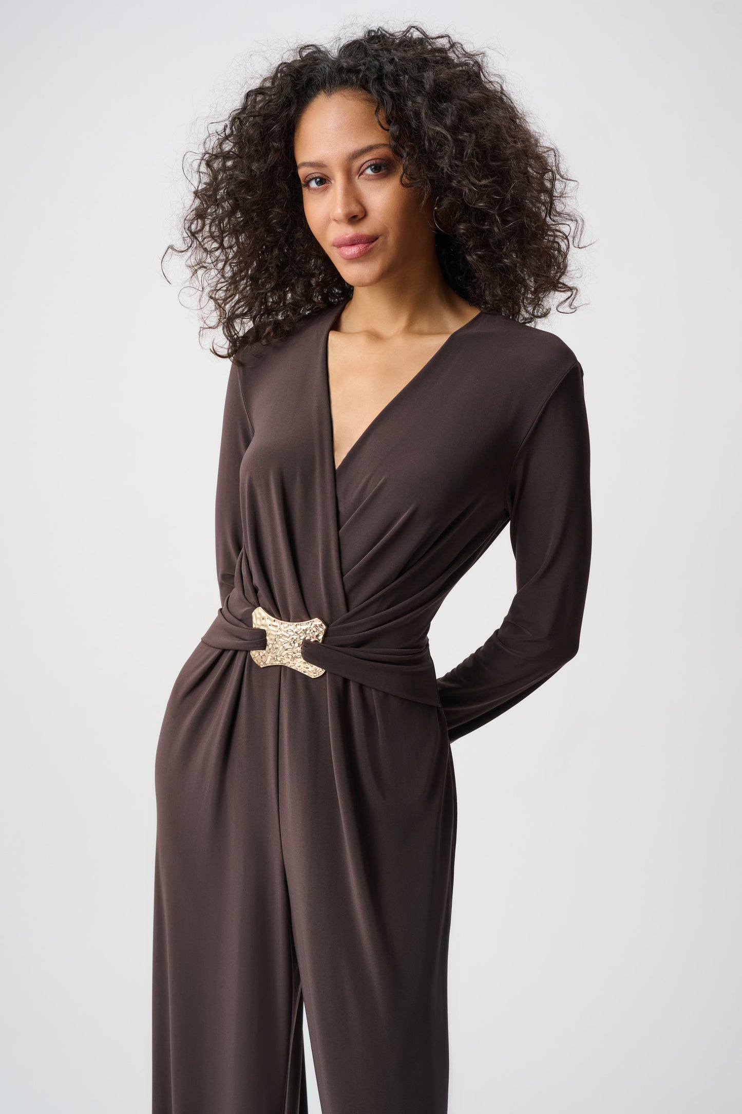 Joseph Ribkoff Jumpsuit 263005 Mocha