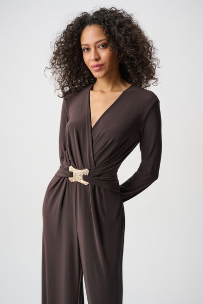 Joseph Ribkoff Jumpsuit 263005 Mocha