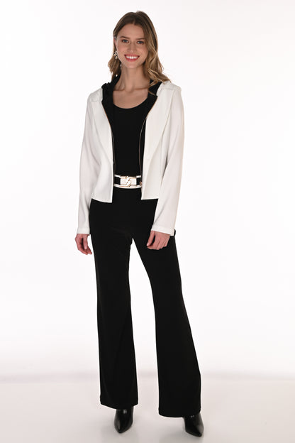 Frank Lyman Pant 263009 Black/Ivory