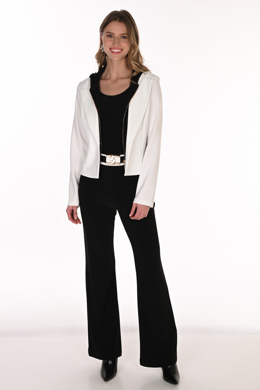 Frank Lyman Pant 263009 Black/Ivory