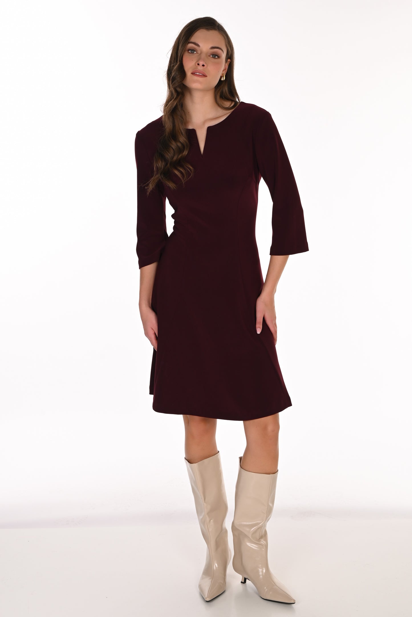 Frank Lyman Dress 263023 Black Cherry