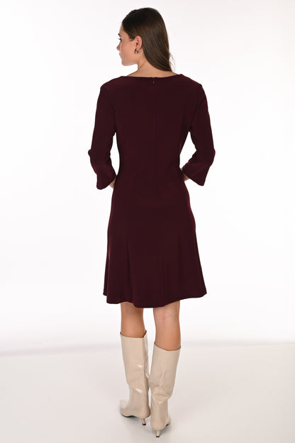 Frank Lyman Dress 263023 Black Cherry