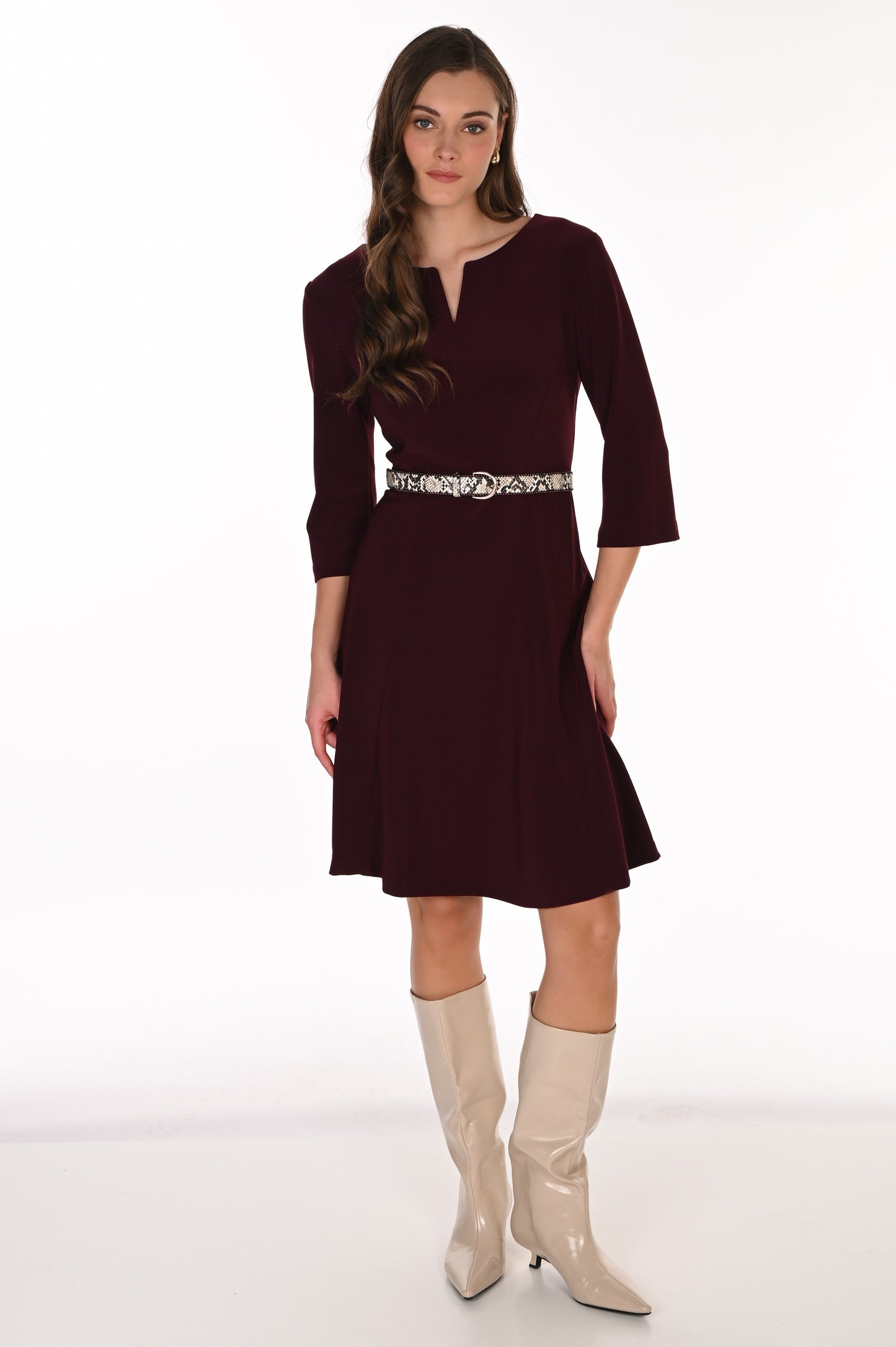Frank Lyman Dress 263023 Black Cherry