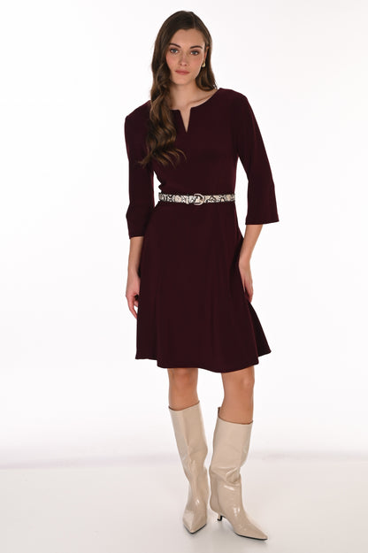 Frank Lyman Dress 263023 Black Cherry