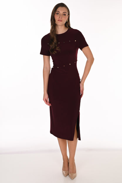 Frank Lyman Dress 263029 Black Cherry