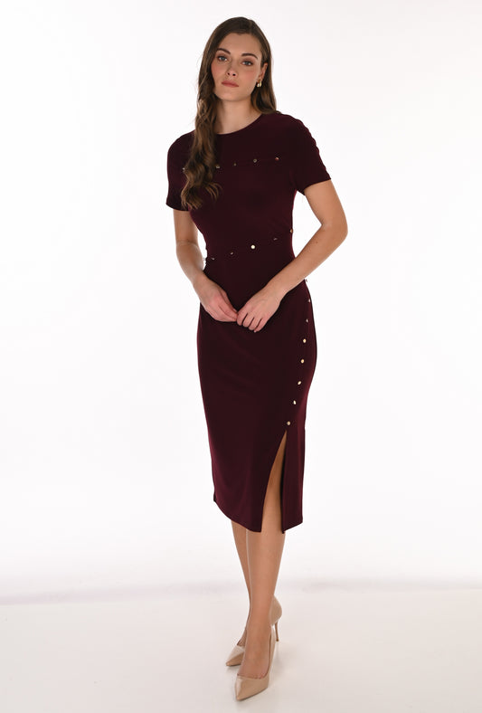 Frank Lyman Dress 263029 Black Cherry