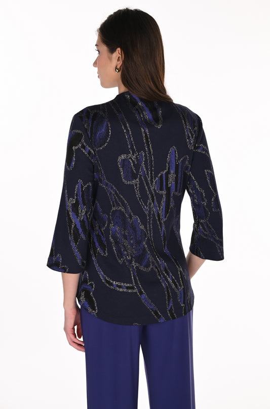Frank Lyman Top 263114 Violet/Gold