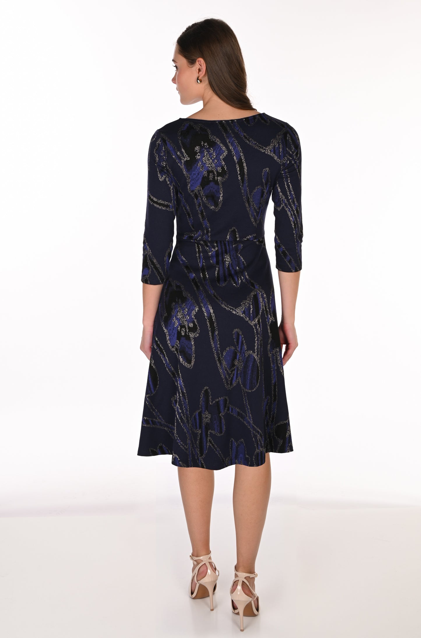 Frank Lyman Dress 263116 Violet/Gold