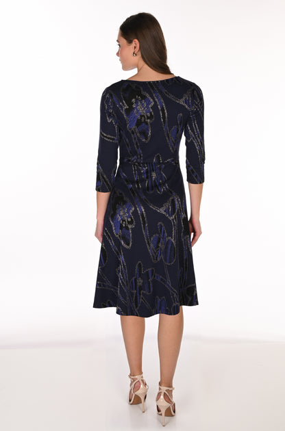 Frank Lyman Dress 263116 Violet/Gold