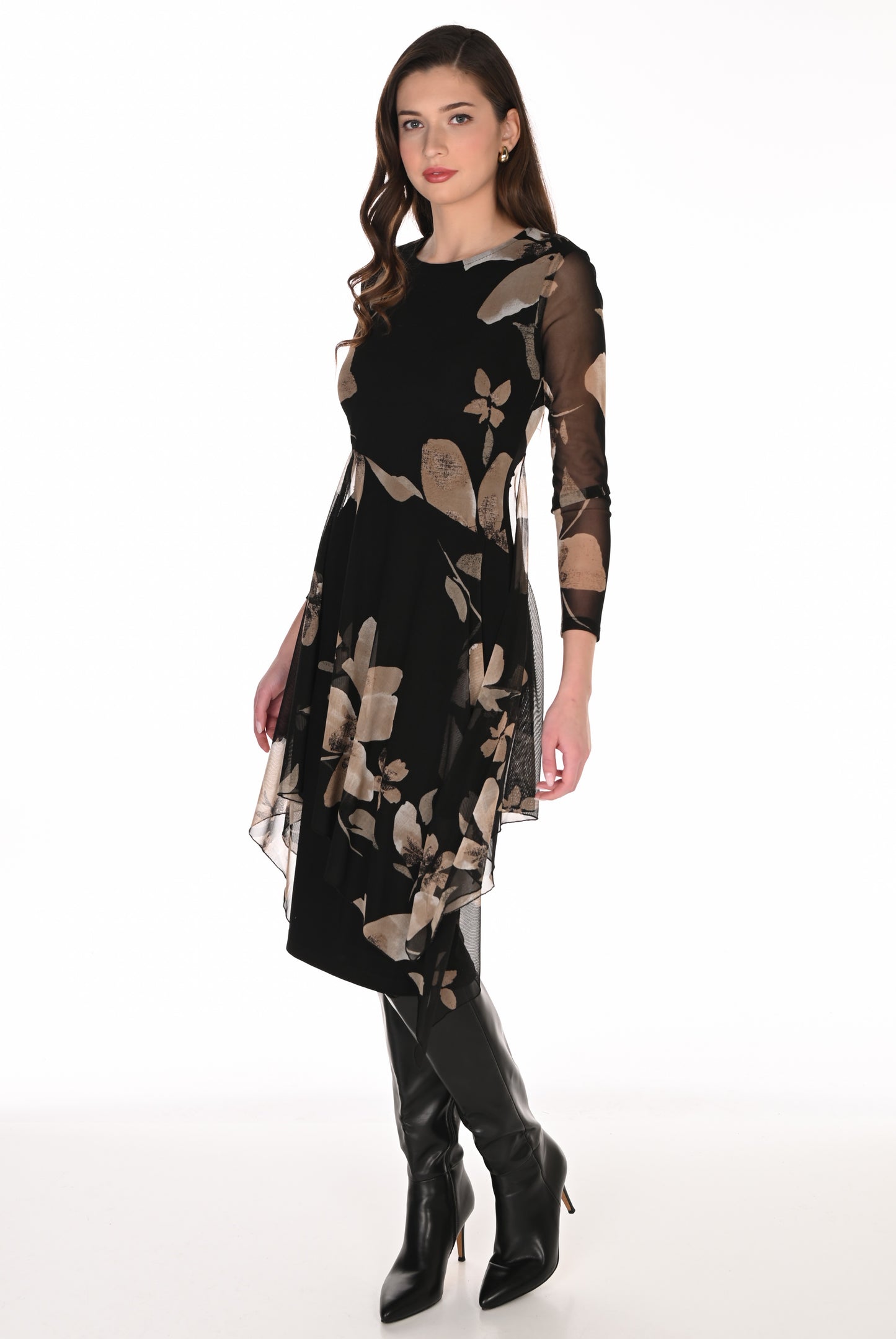 Frank Lyman Dress 263440 Black/Taupe