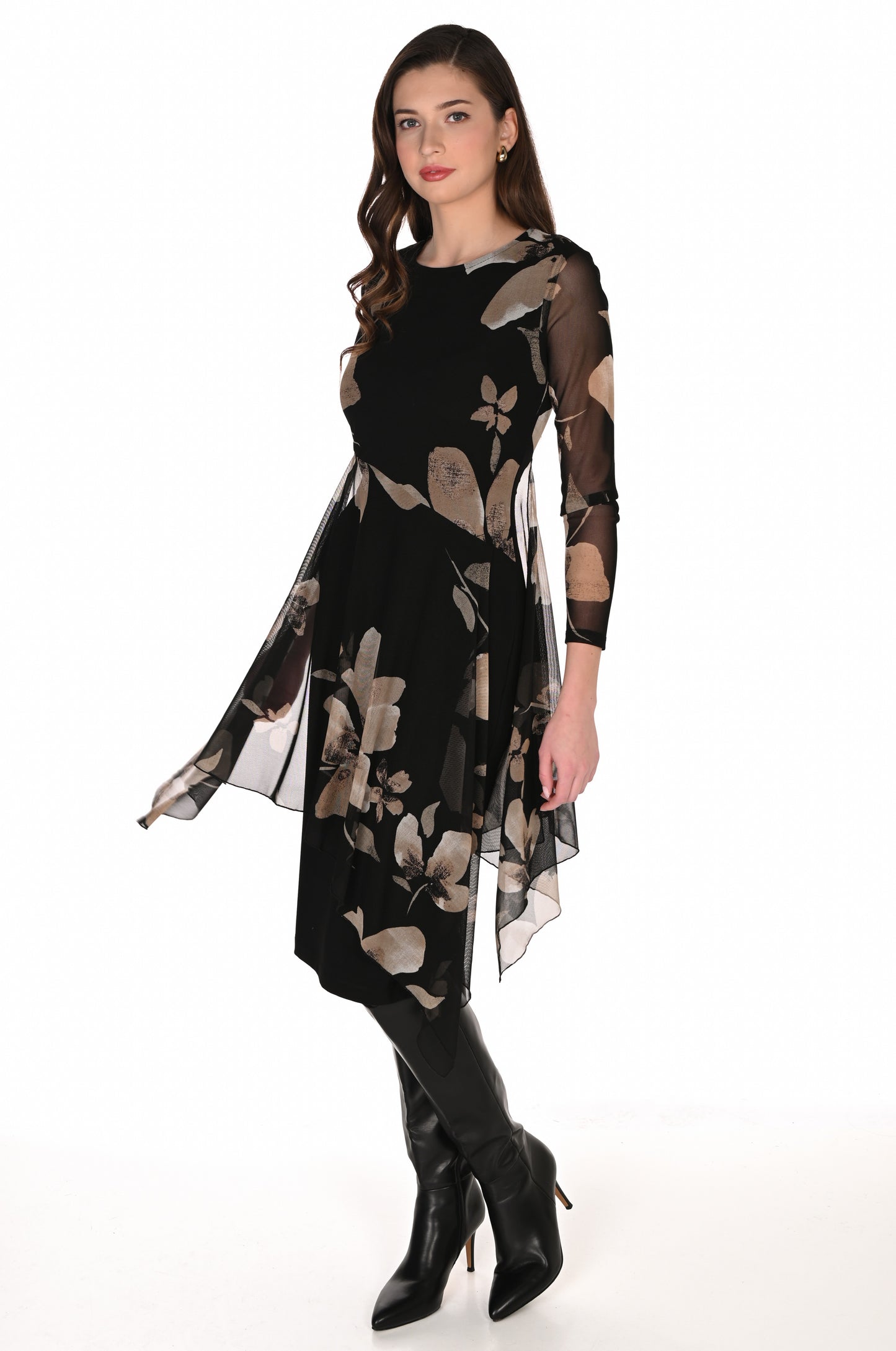 Frank Lyman Dress 263440 Black/Taupe