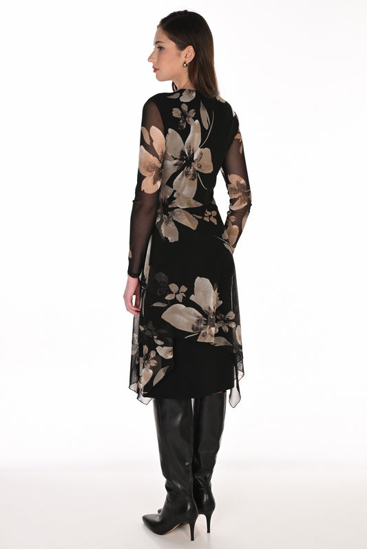Frank Lyman Dress 263440 Black/Taupe