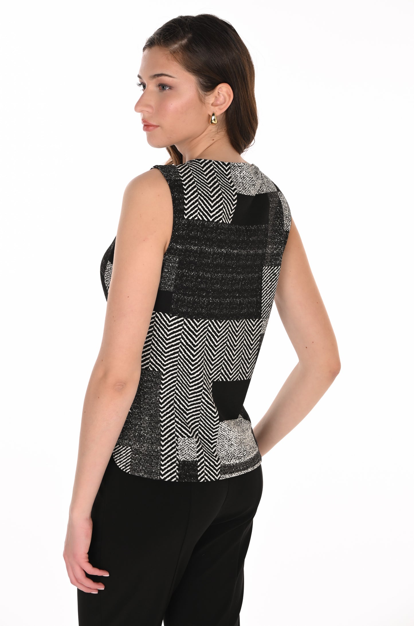 Frank Lyman Top 263456 Black/Cream