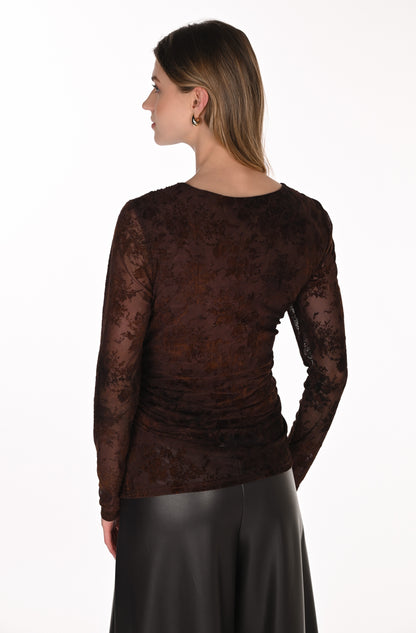 Frank Lyman Top 263462 Coffee
