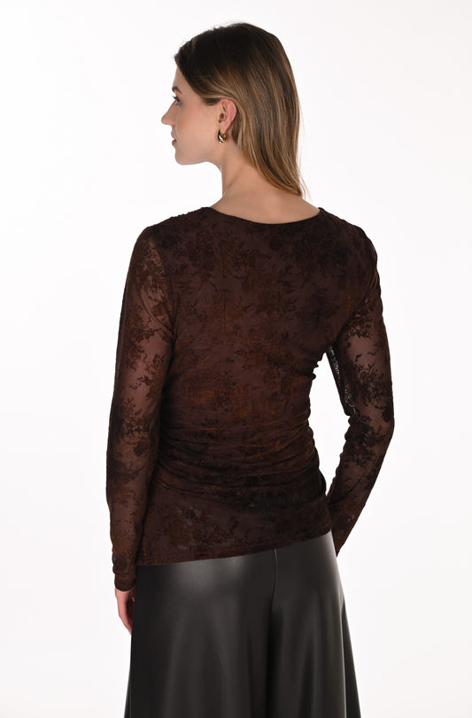 Frank Lyman Top 263462 Coffee