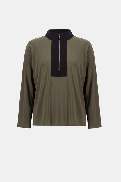Joseph Ribkoff Top 263606 Avocado/Black