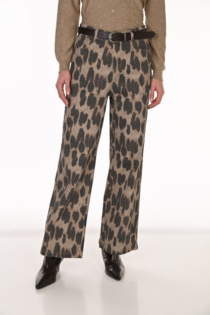 Frabk Lyman Denim Pant 263703 Leopard