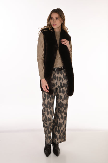 Frabk Lyman Denim Pant 263703 Leopard