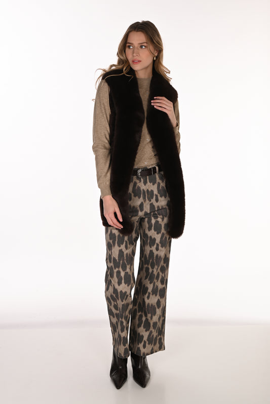 Frabk Lyman Denim Pant 263703 Leopard