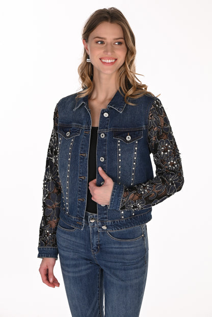 Frank Lyman Denim Jacket 263706 Blue